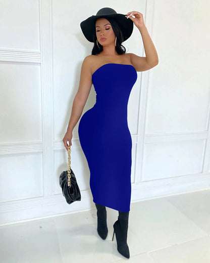 EJVS™  Sleeveless Long Beach Dress
