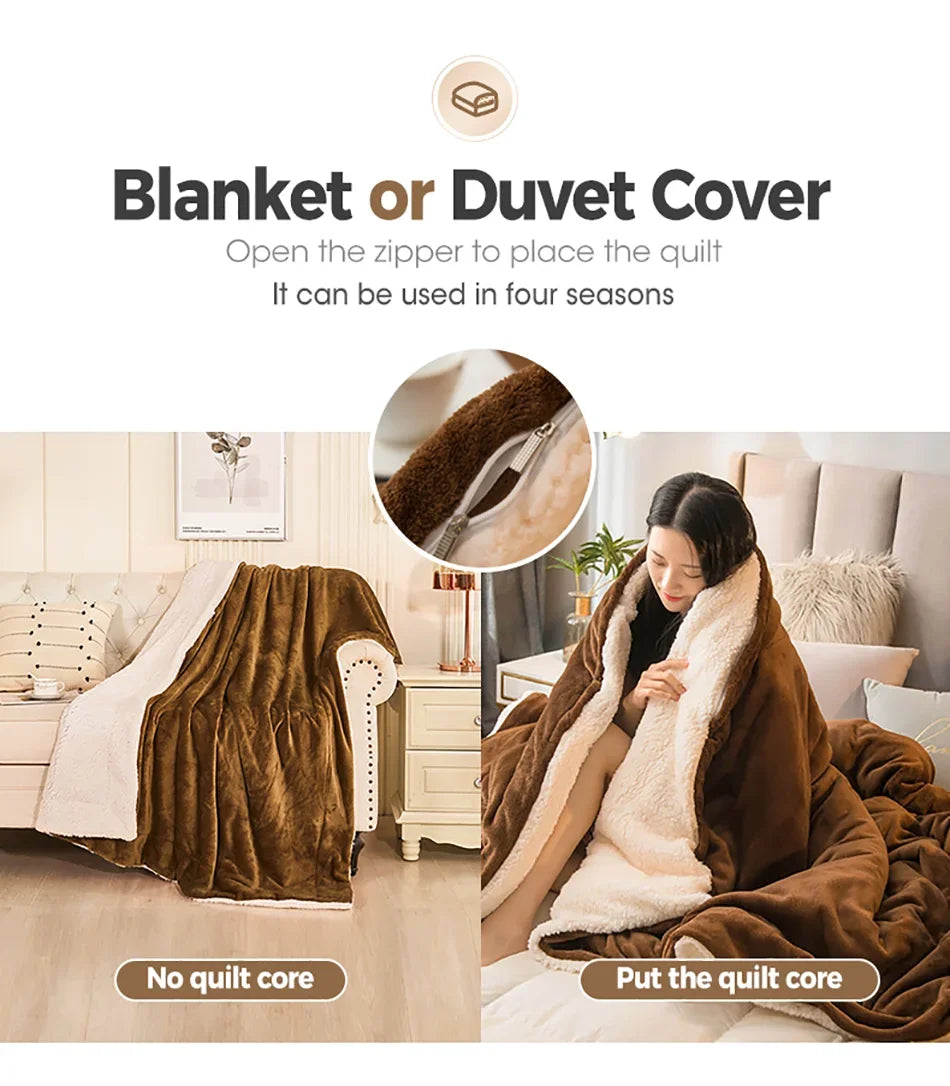 EJVS™ Warm Wool Bed Blanket
