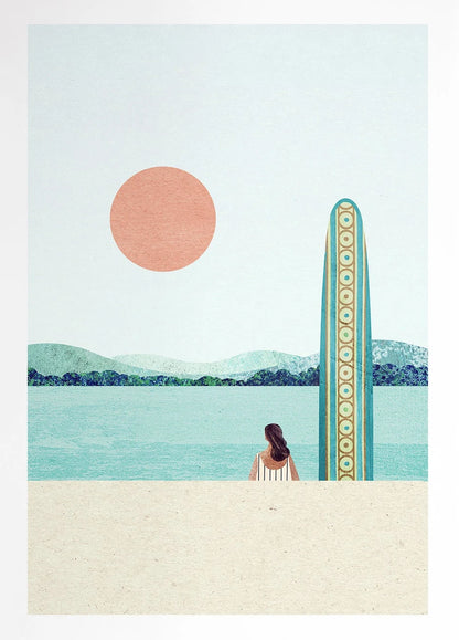 EJVS™ Summer Beach Canvas Wall Art