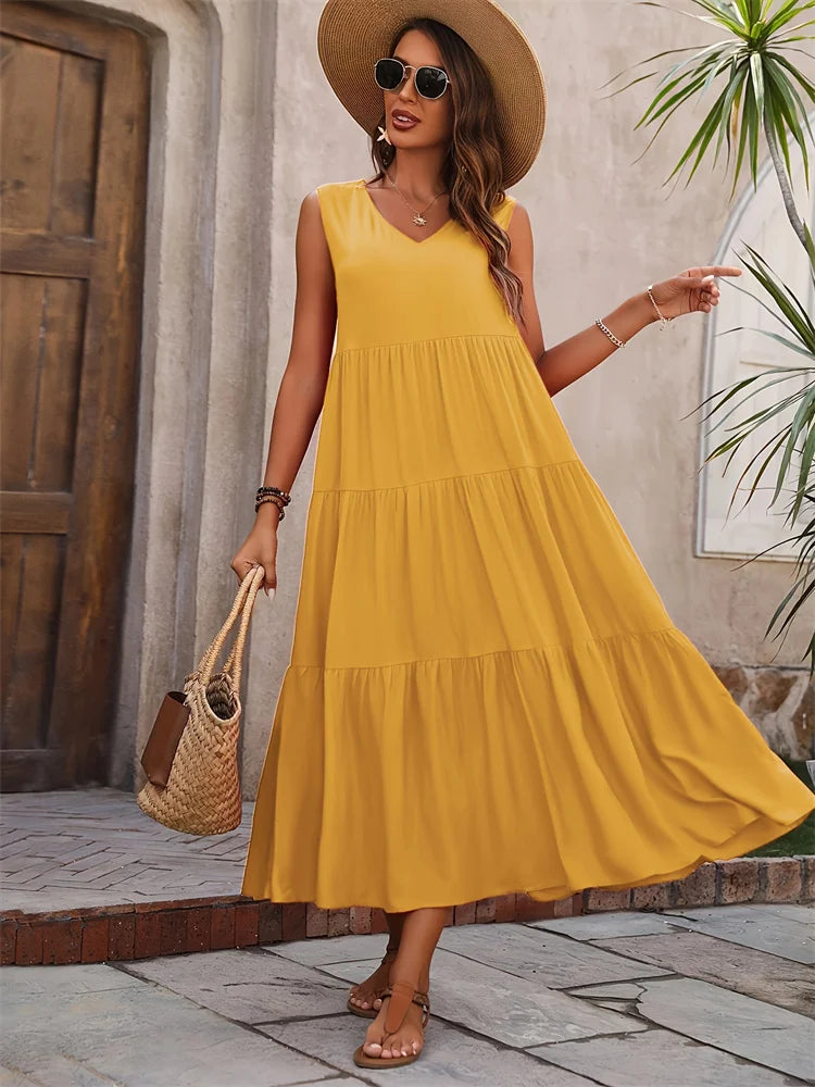 EJVS™ Summer Casual Brand Dress Femme