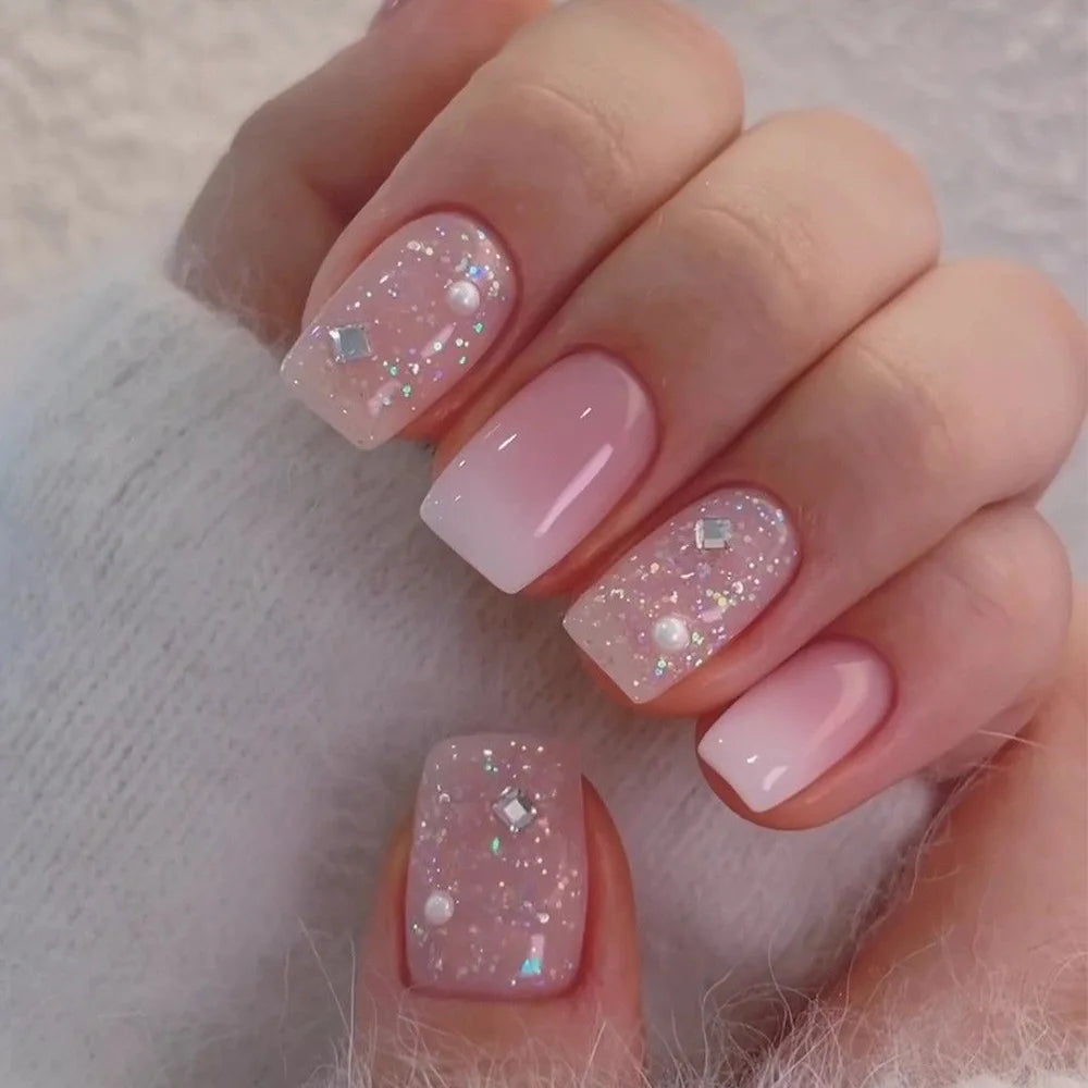 EJVS™  24Pcs Shimmery Manicure Tips