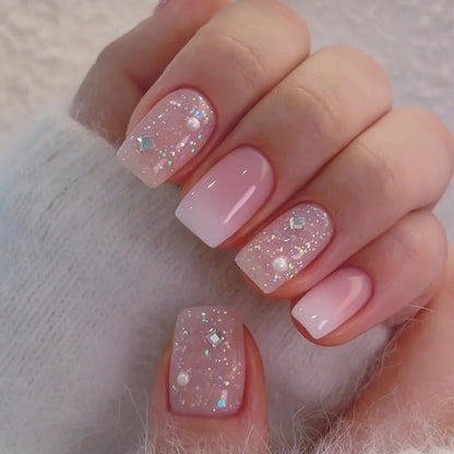 EJVS™  24Pcs Shimmery Manicure Tips