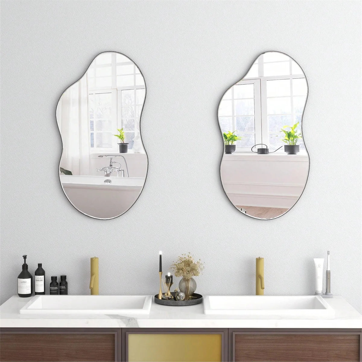 EJVS™ Irregular Cloud Acrylic Wall Mirror for Home Decor