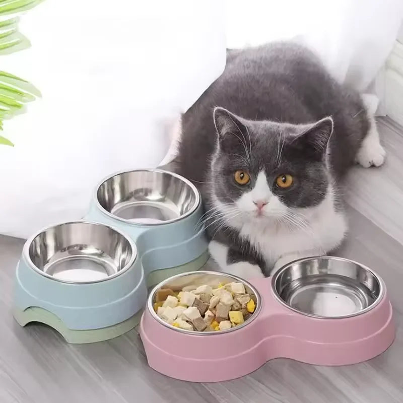 EJVS™  Stainless Steel Double Pet Bowls