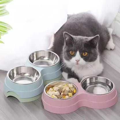 EJVS™  Stainless Steel Double Pet Bowls