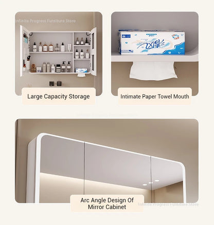 EJVS™ Arc Smart Bathroom Mirror Cabinet