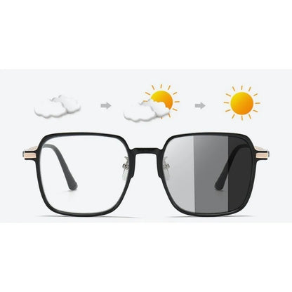 EJVS™  Photochromic Anti Radiation Glasses Metal Eyeglass For Women & Men