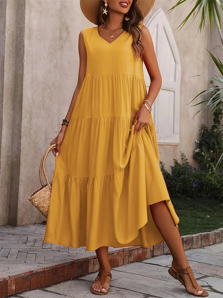 EJVS™ Summer Casual Brand Dress Femme