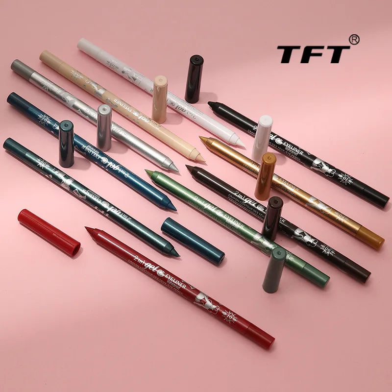 EJVS™  Waterproof Eyeliner Long Lasting Pencil Colourful Pigment
