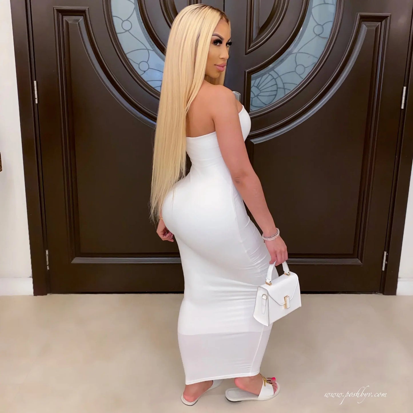 EJVS™  Sleeveless Long Beach Dress