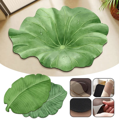 EJVS™ Leaf Diatomite Shower Rug