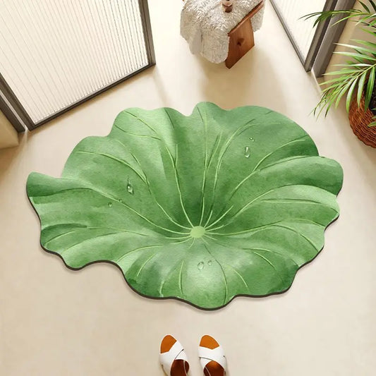 EJVS™ Leaf Diatomite Shower Rug
