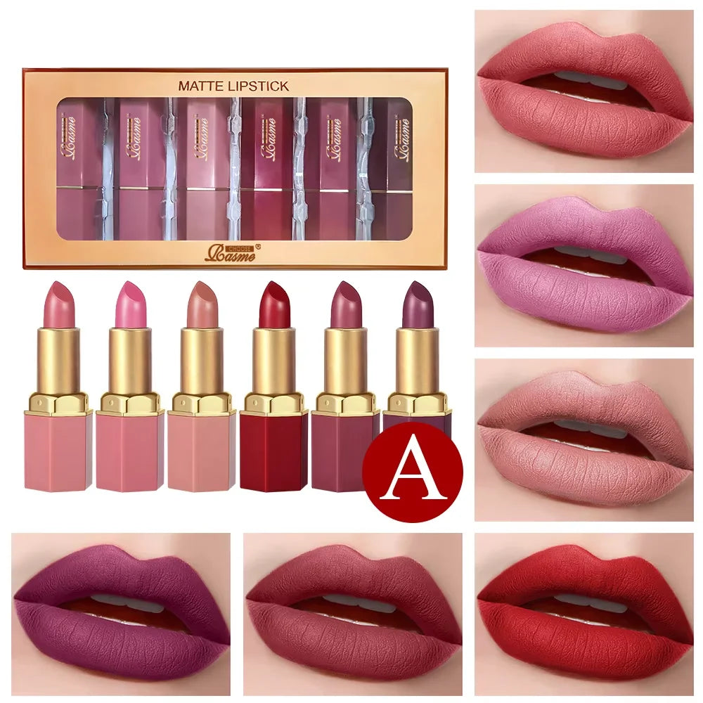 EJVS™ 6 Colors Gold Bar Lipstick