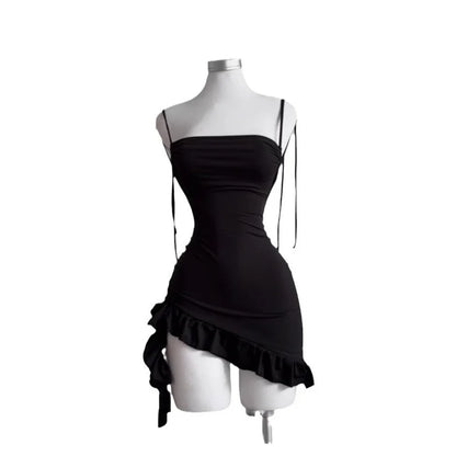 EJVS™ Sleeveless Backless Ruffles Sun Dress