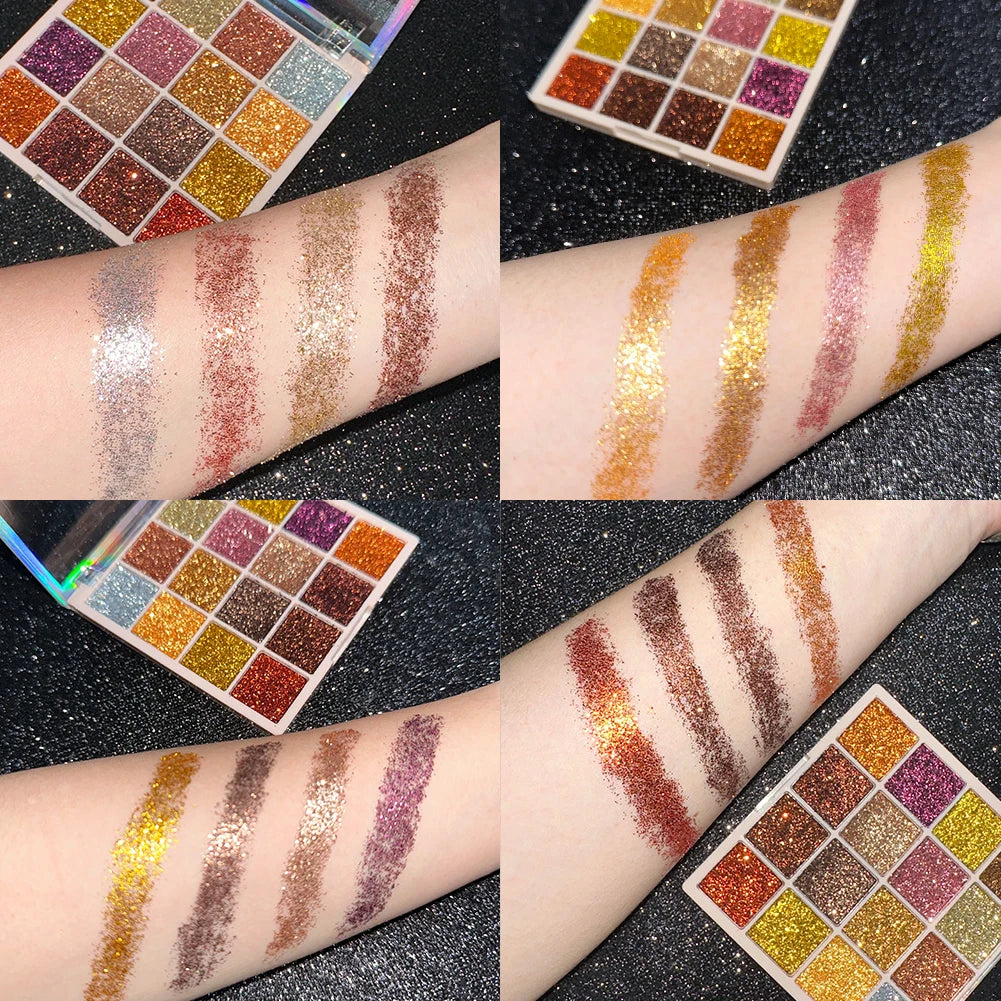 EJVS™ 16 Colors Glitter Eyeshadow