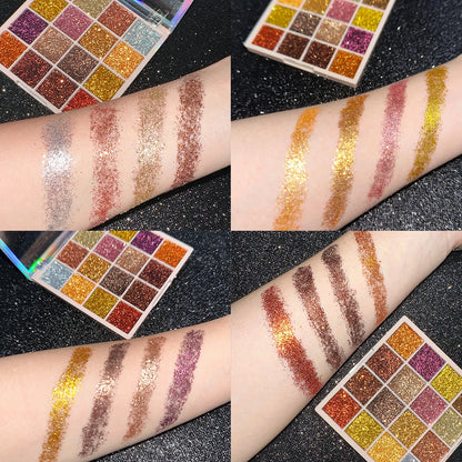 EJVS™ 16 Colors Glitter Eyeshadow