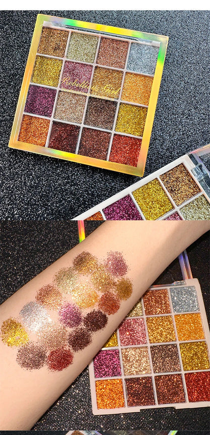 EJVS™ 16 Colors Glitter Eyeshadow
