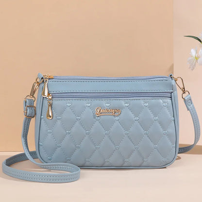 EJVS™  Embroidery Messenger Leather Handbags Bags