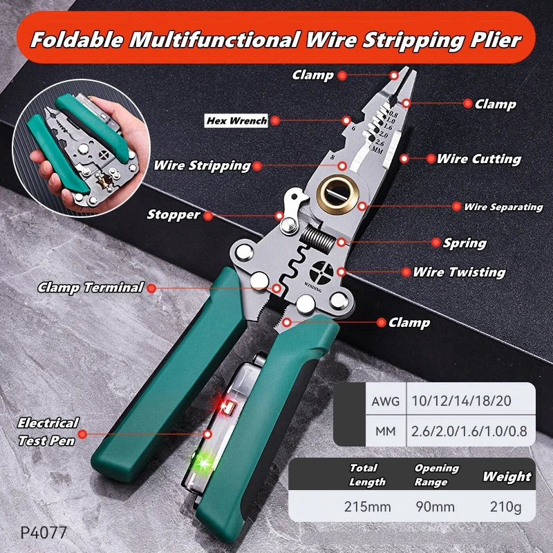 EJVS™ Multifunctional Folding Pliers
