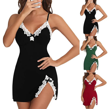 EJVS™ Sexy Silk Satin Nightgown