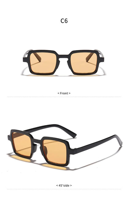 EJVS™  Vintage Square Sunglasses For Women Men Rectangle Sun Glasses Female Oval Eyewear Sunglasses for Male Female Eyeglasses
