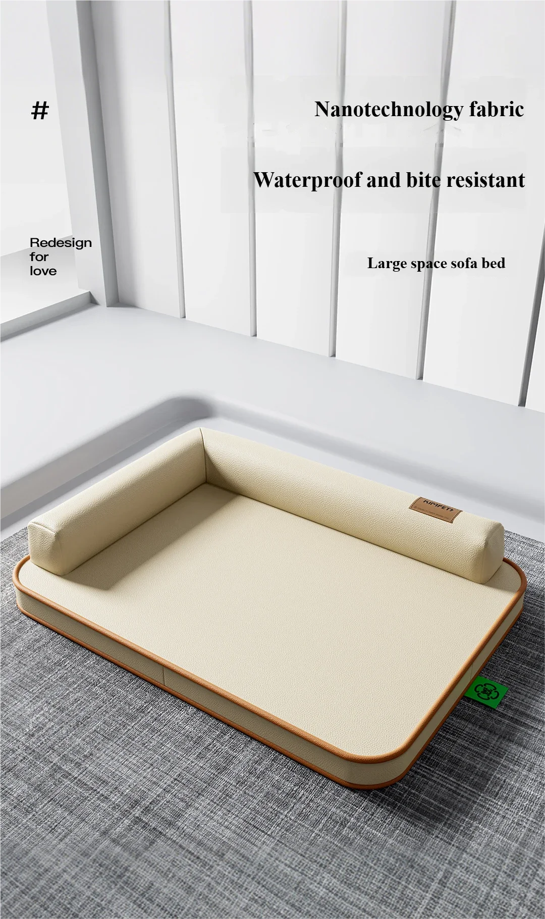 EJVS™  Dog mat suitable for all seasons, medium-sized and large waterproof and tear resistant dog bed, summer removable and washable