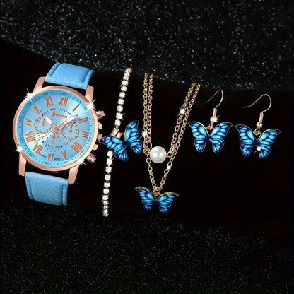 EJVS™  5pcs Women's Quartz Watch Set