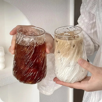 EJVS™ 400ML Transparent Glass Coffee Tea Cup