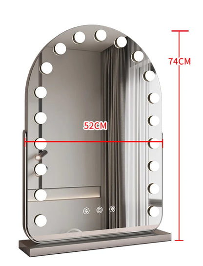 EJVS™ Arched LED Makeup Mirror – 10x Magnification