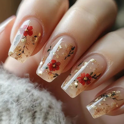 EJVS™  24Pcs Shimmery Manicure Tips