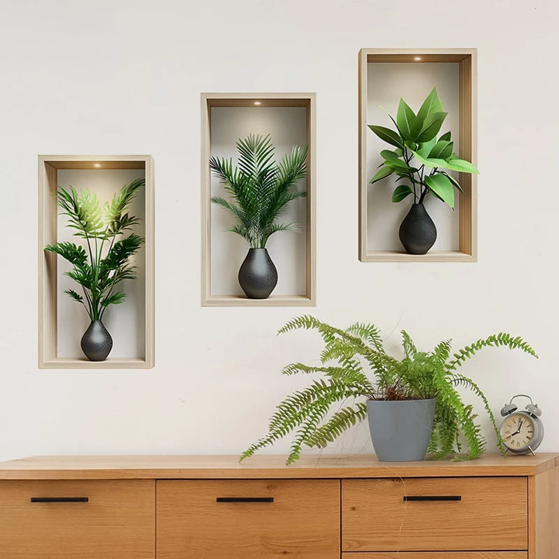 EJVS™ Green Plant Wall Stickers