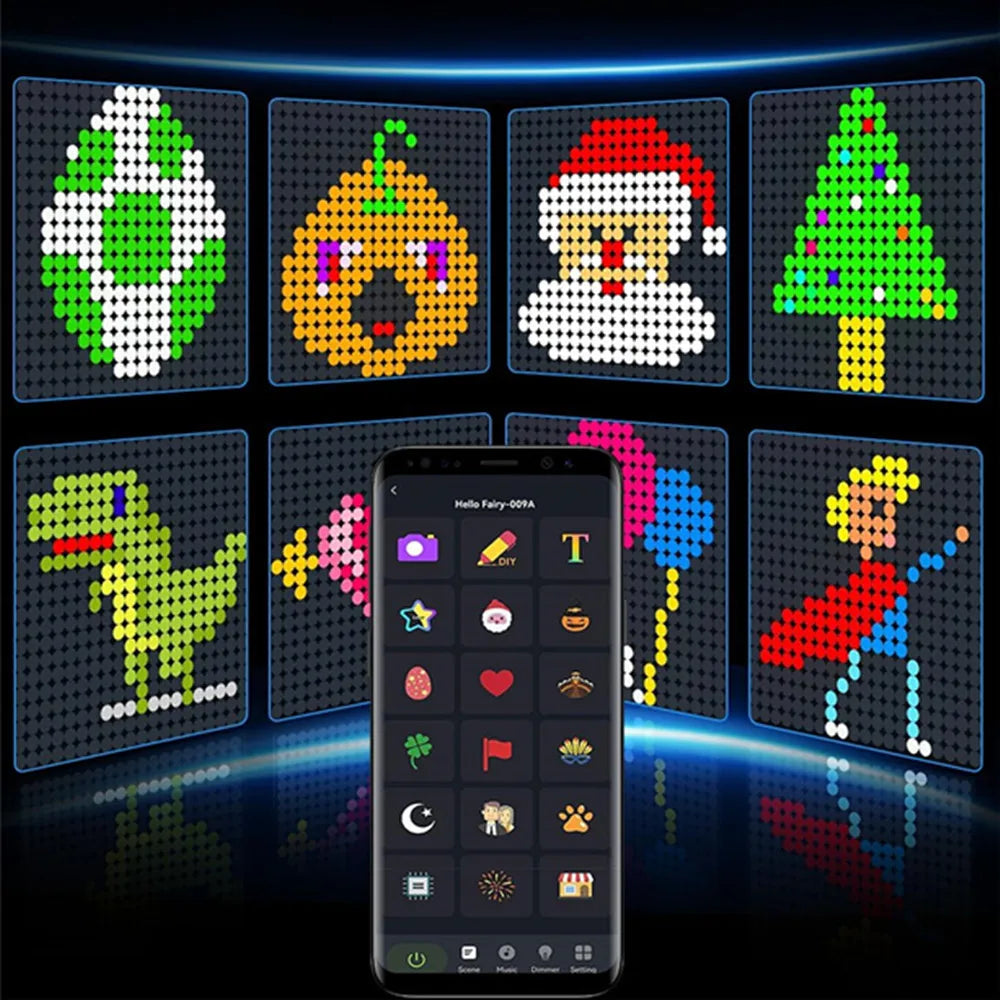 EJVS™  Smart Curtain Lights, 400 LED USB Curtain String Lights with App Remote Control