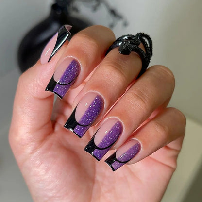 EJVS™  24Pcs Shimmery Manicure Tips
