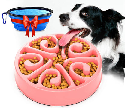 EJVS™  Pet Non Slip Anti-Gulping Slower Food Feeding Dishes