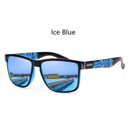EJVS™  Fashion Vintage Eyewear ﻿Pattern Square  Sunglasses Men Women Fishing Driving Man Luxury Brand Designer Sun Glasses
