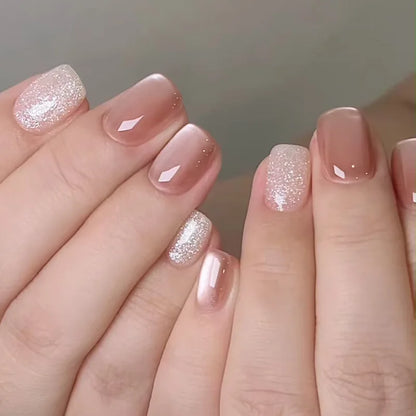 EJVS™  24Pcs Shimmery Manicure Tips