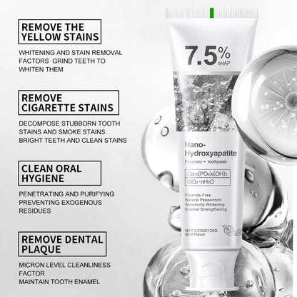 EJVS™  7.5% Hydroxyapatite Probiotic Teeth Whitening Toothpaste Enamel Oral Cavity Repair