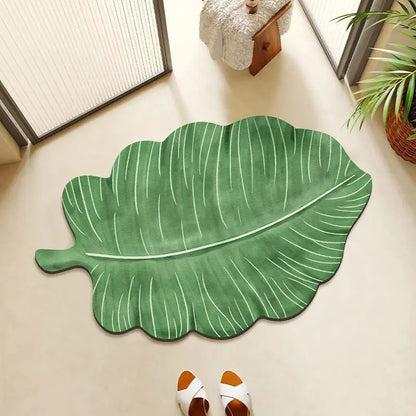EJVS™ Leaf Diatomite Shower Rug