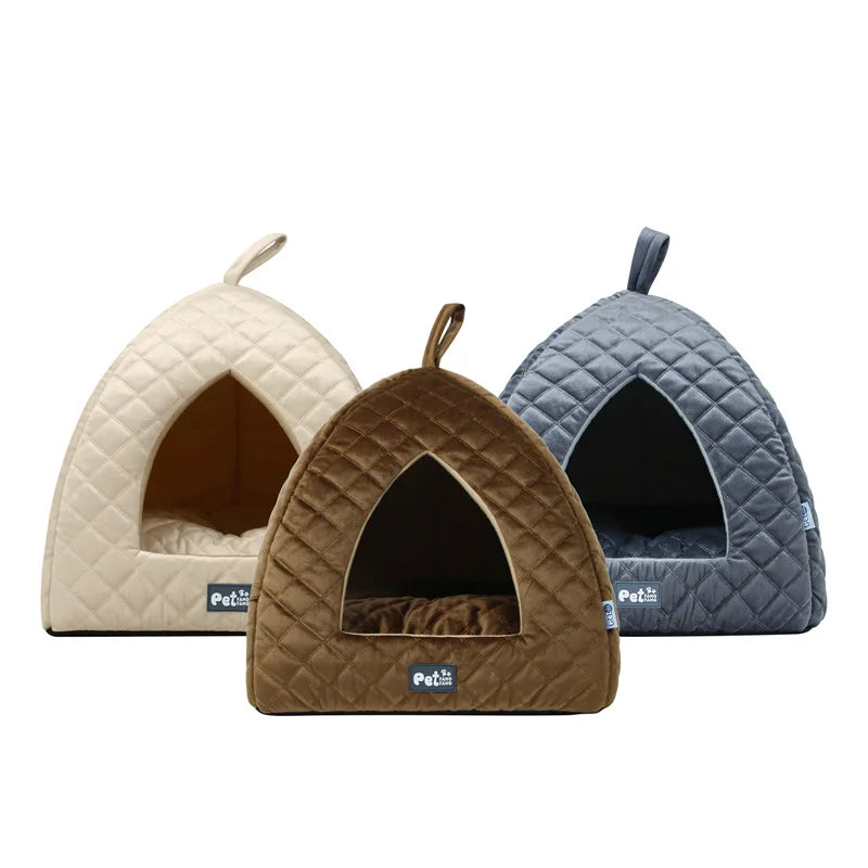 EJVS™  Dog Bed House Bed Autumn/Winter Warm Cat Pet Kennel Mats Pet Tents For Small Dogs Cats Puppies