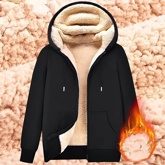 EJVS™  Trendy Warm Zipper Lamb Wool Jacket