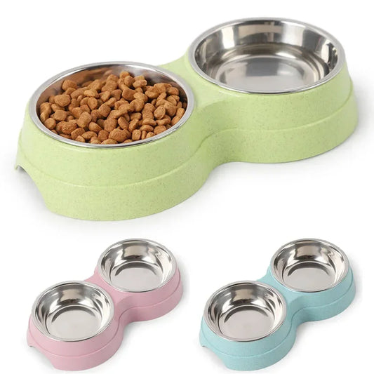 EJVS™  Stainless Steel Double Pet Bowls