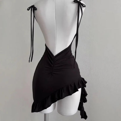 EJVS™ Sleeveless Backless Bodycon Club Dress
