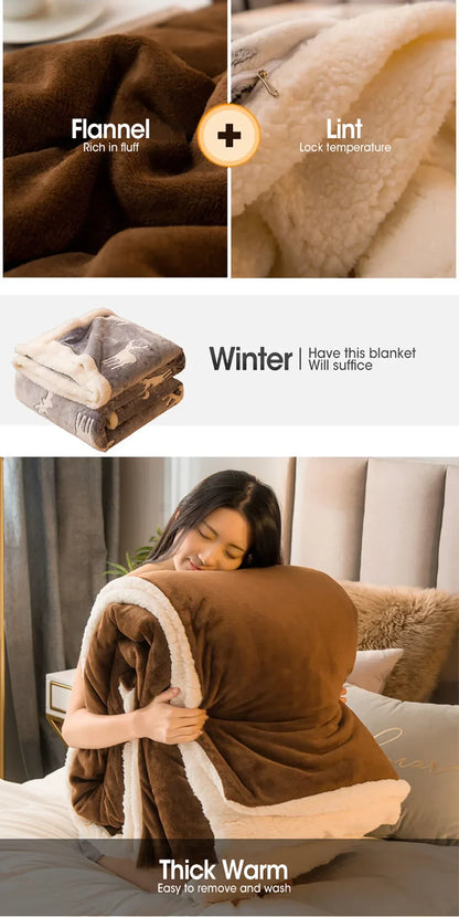 EJVS™ Warm Wool Bed Blanket