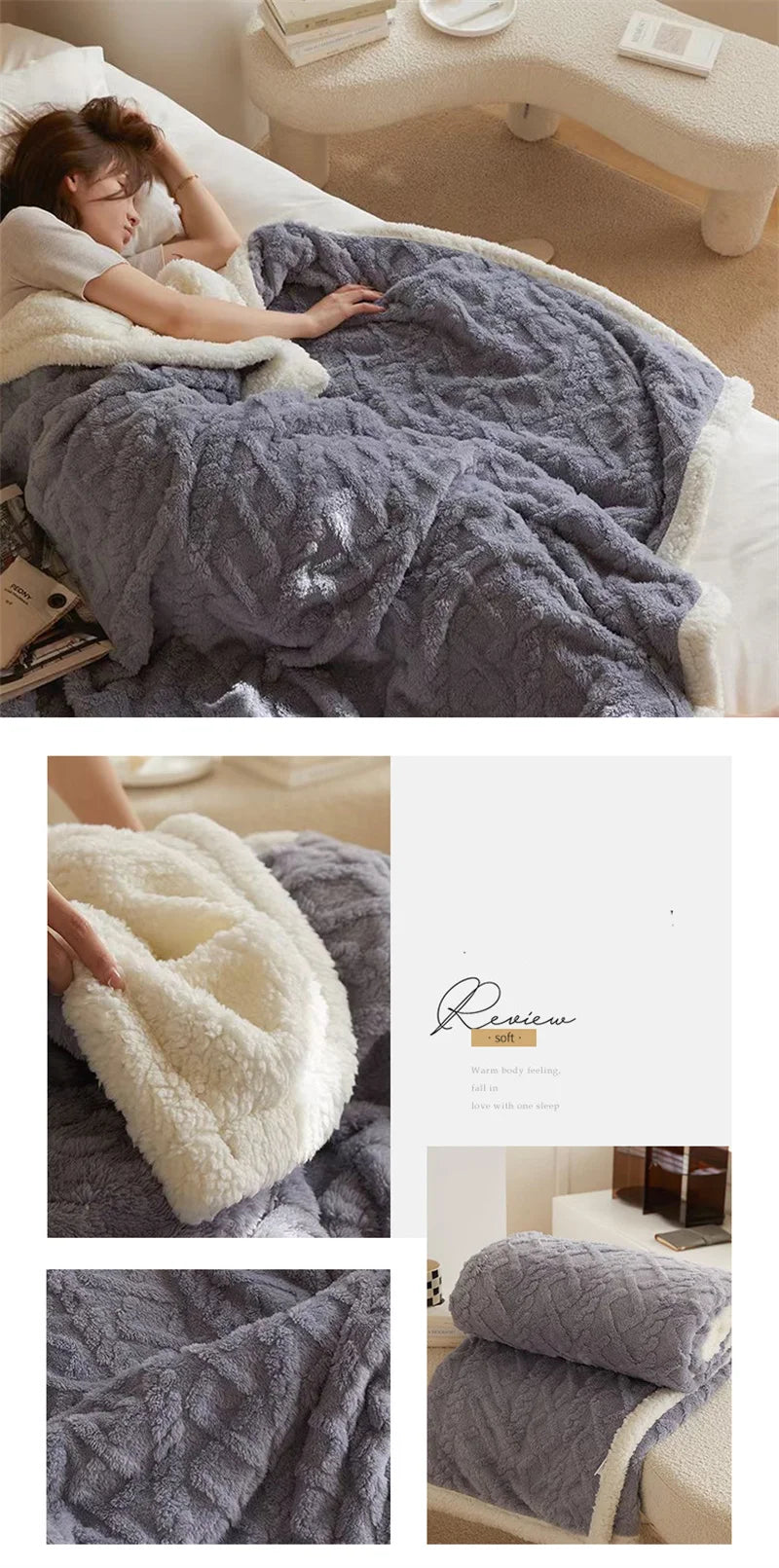 EJVS™ Super Soft Cozy Throw Blanket