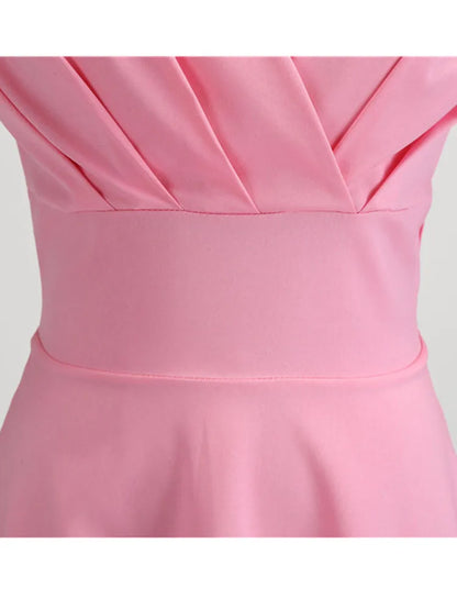 EJVS™ Retro Party Office Midi Dress