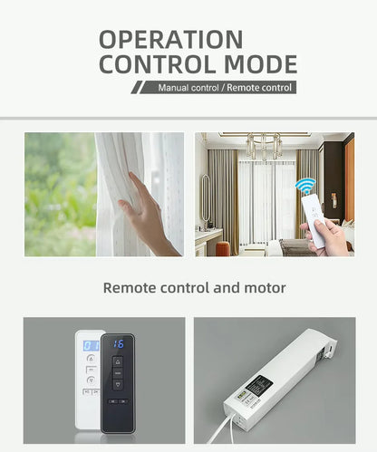 EJVS™ Hotel Motorized Smart Curtains Remotes