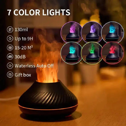 EJVS™ Flame Aroma Diffuser 7-Color LED