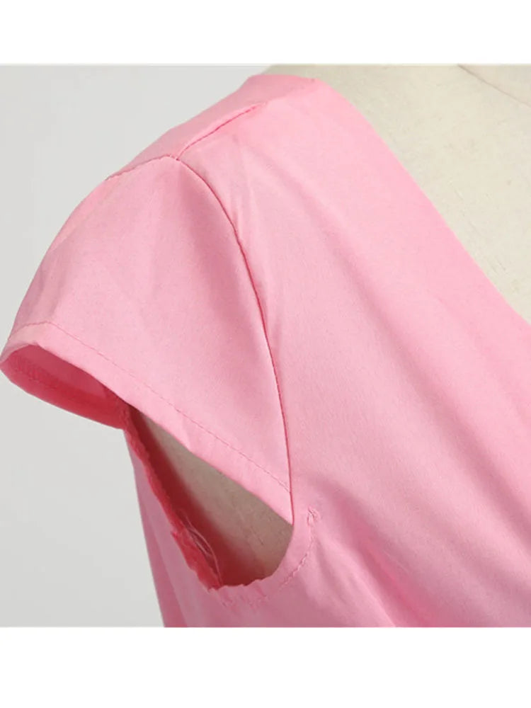 EJVS™ Retro Party Office Midi Dress
