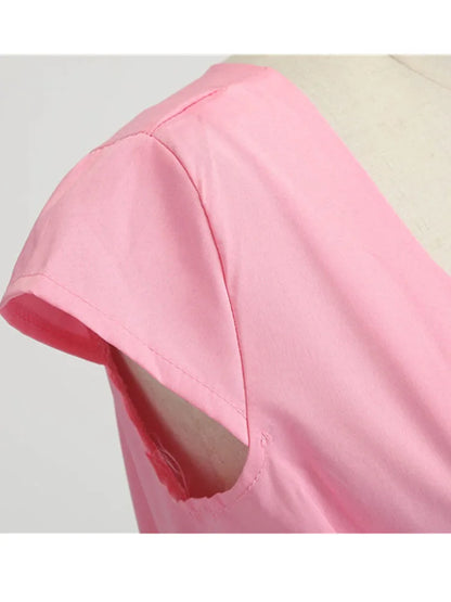 EJVS™ Retro Party Office Midi Dress