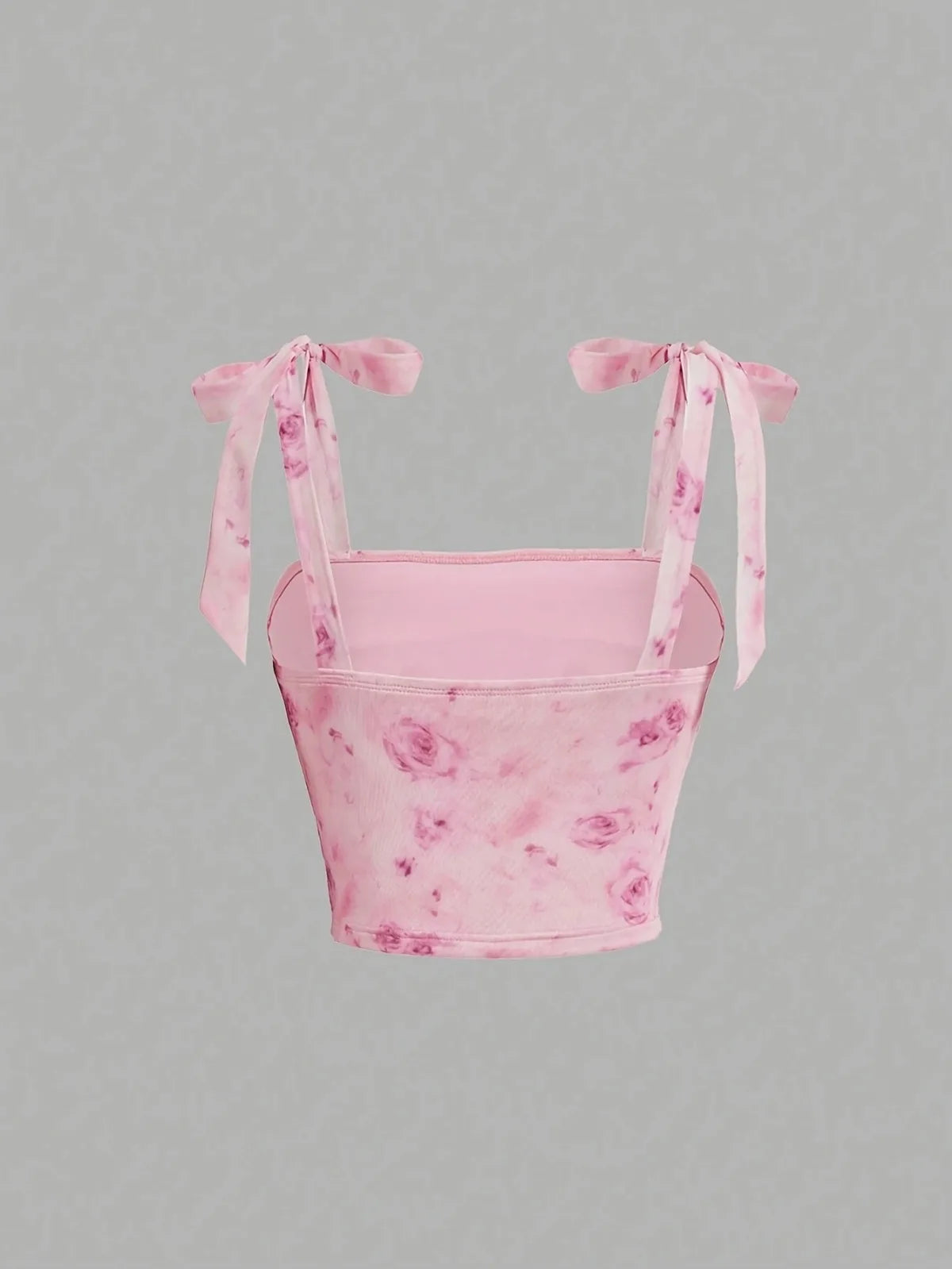 EJVS™ Tie Shoulder Ruched Crop Top